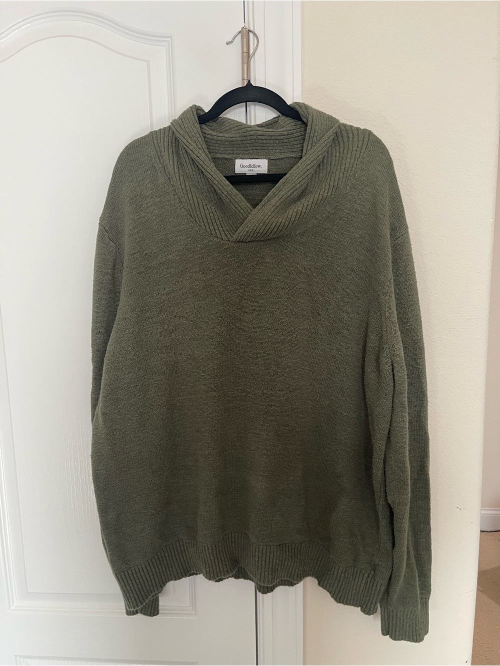 Goodfellow & Co Men’s XXL Olive Green Cowl Neck Knit Sweater
